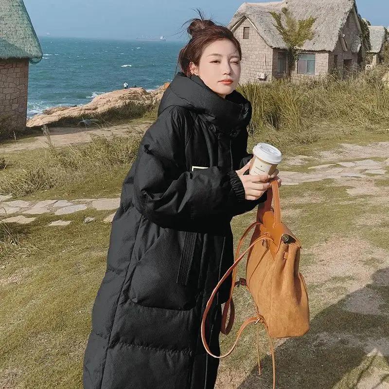 秋冬清仓羽绒羽绒衣女中长款过膝长款2023新款冬季羽绒服外