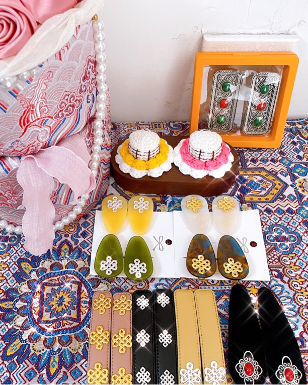 蒙古族发夹 蒙古元素发夹 发饰 头饰