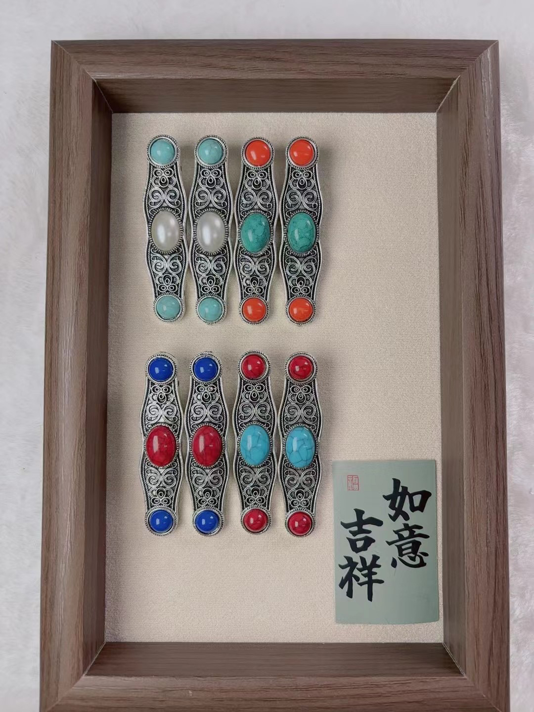 蒙古元素发夹 头卡 发卡 