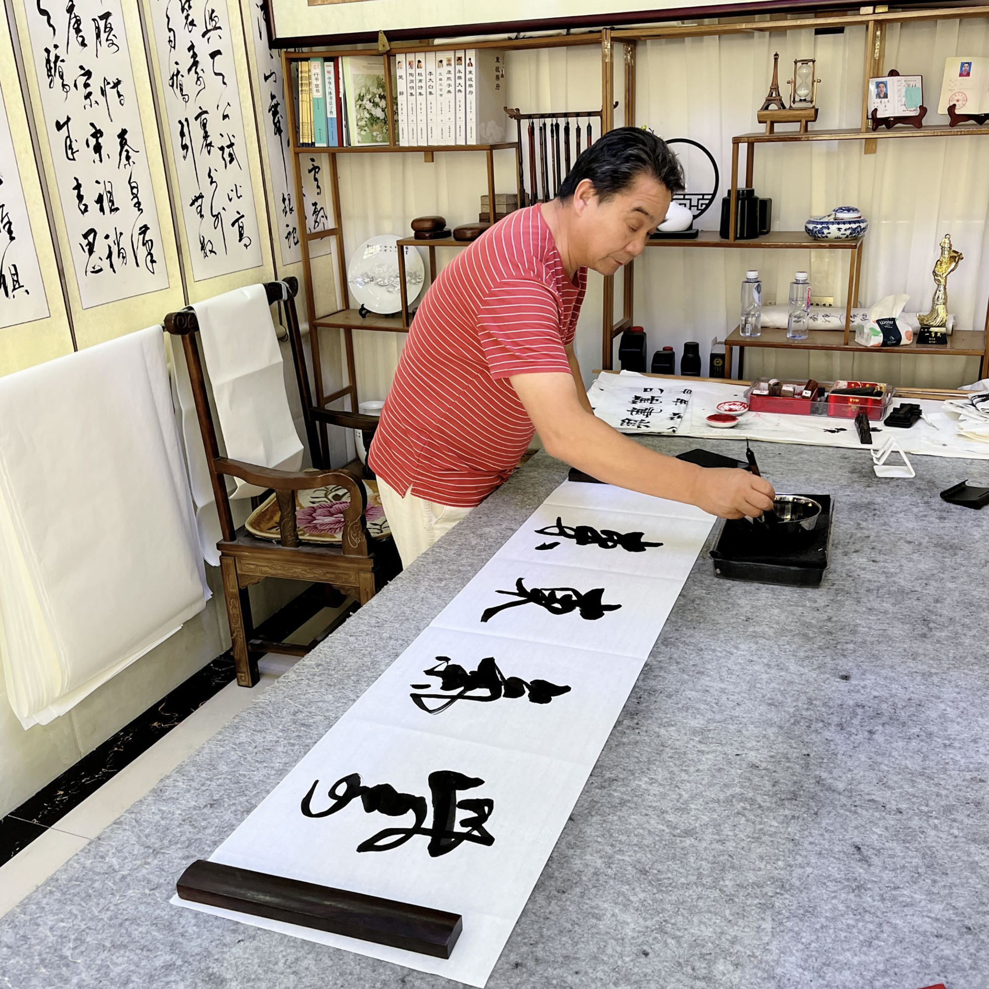 紫气东来35*140 黄文友老师书法作品