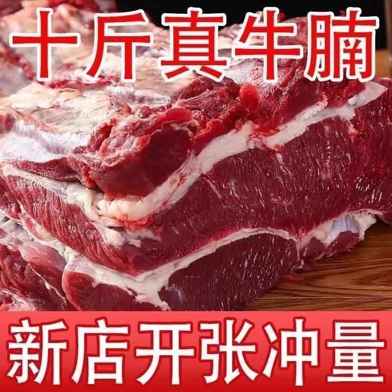 【官方已认证】原切不注水精品牛腩牛肉新鲜多肉红烧商用烧烤食材