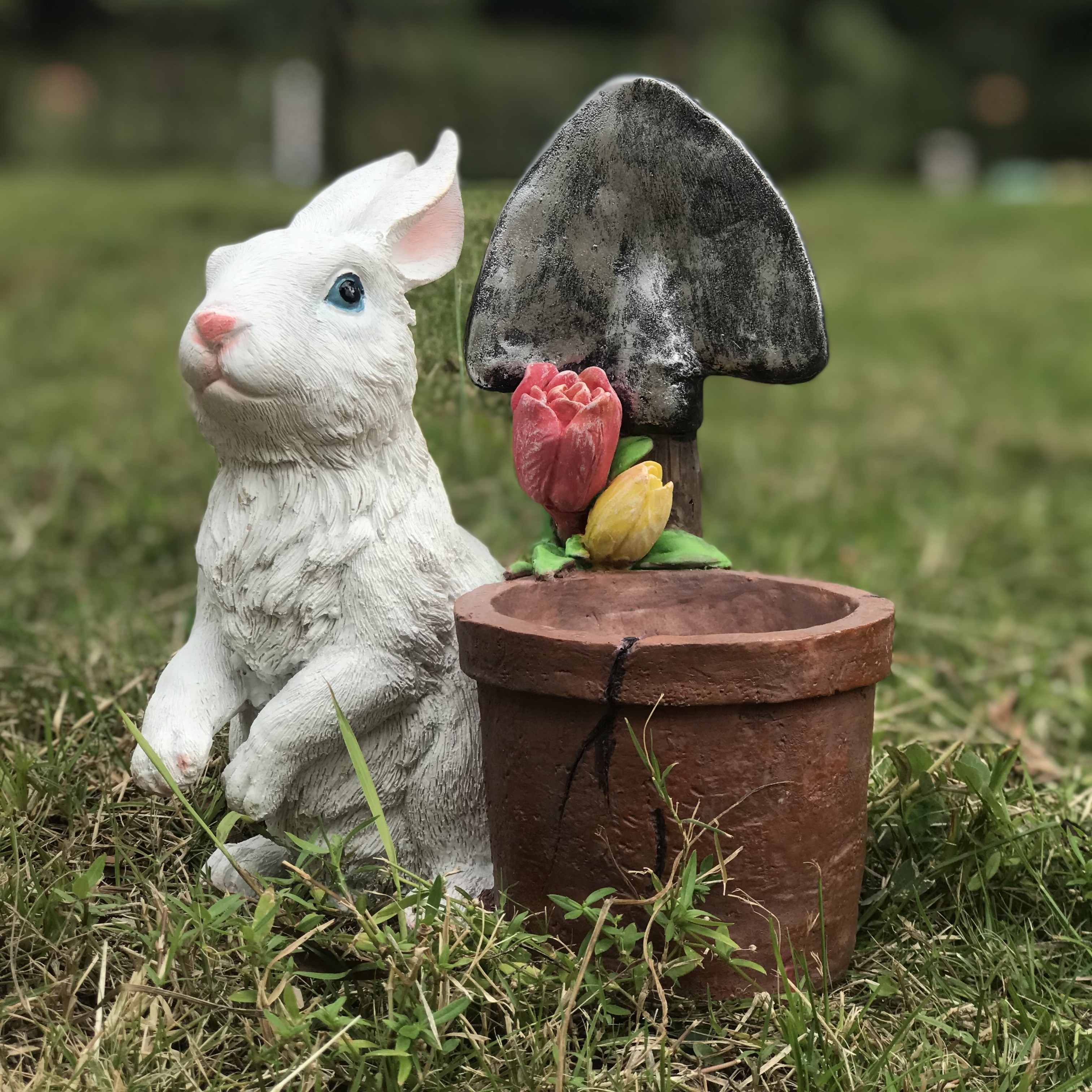 宇丰园艺可爱兔子花盆摆件