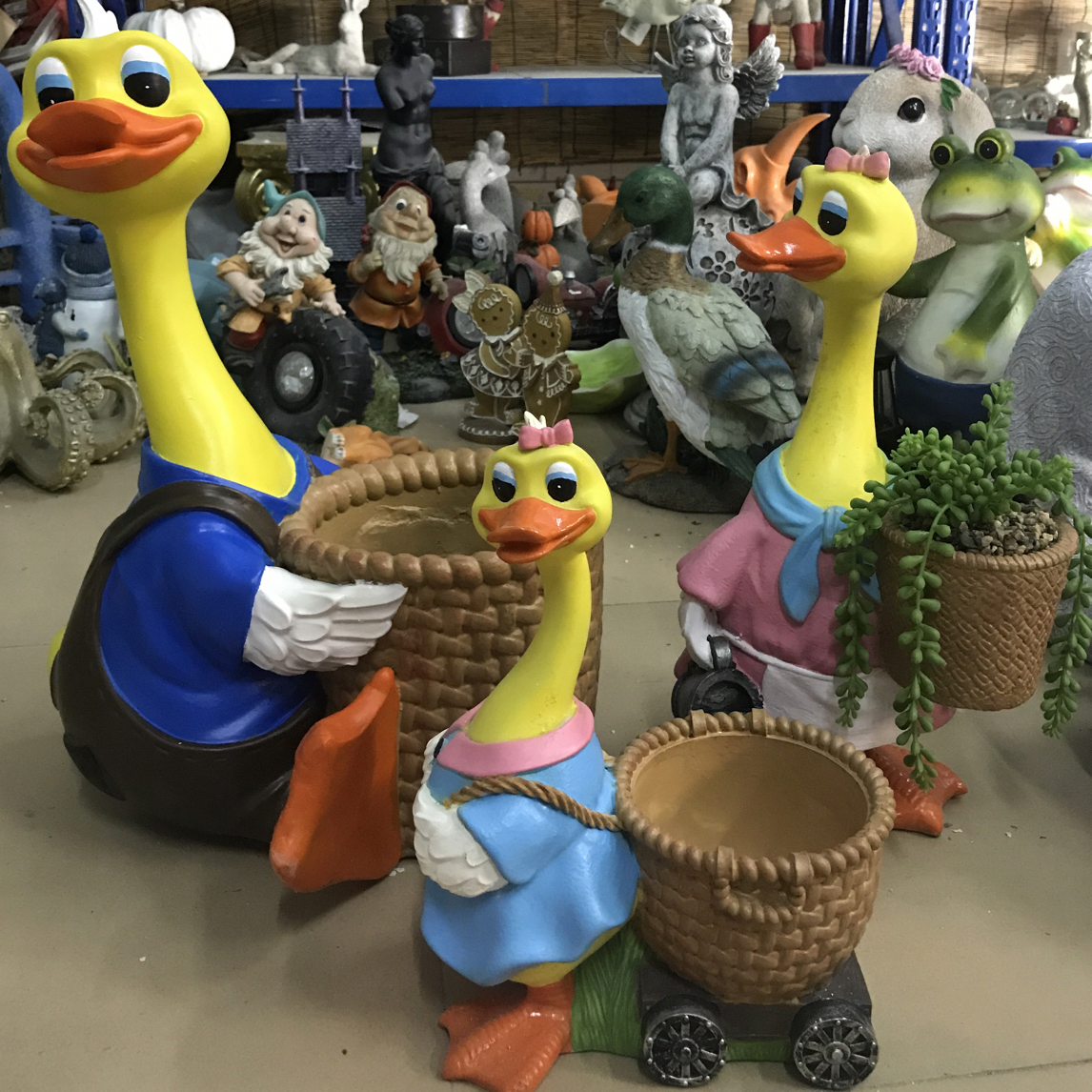 宇丰艺品田园卡通可爱系列鸭子花盆