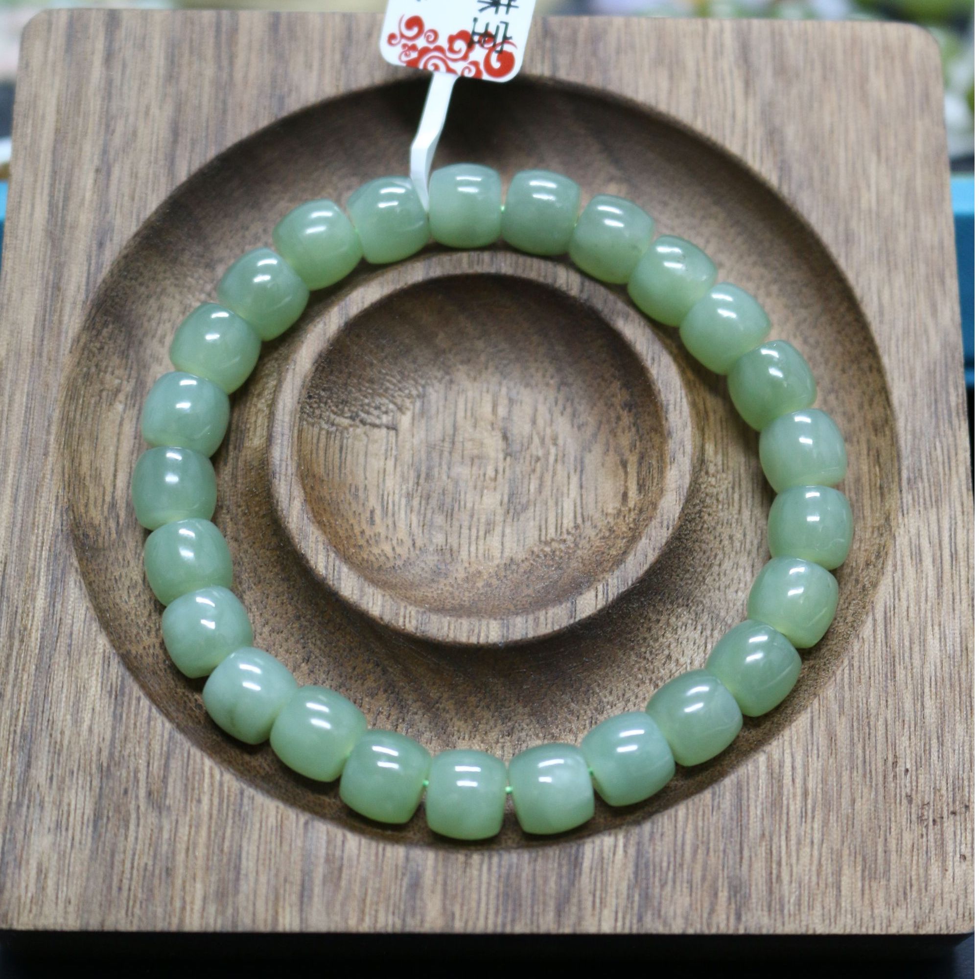 【妯娌严选珠宝】和田玉茶晴手串卡8 多样性发其一