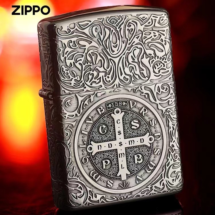 ZIPPO/之宝打火机S925银康斯坦丁/祥龙礼物男朋友高档男生DYJ1