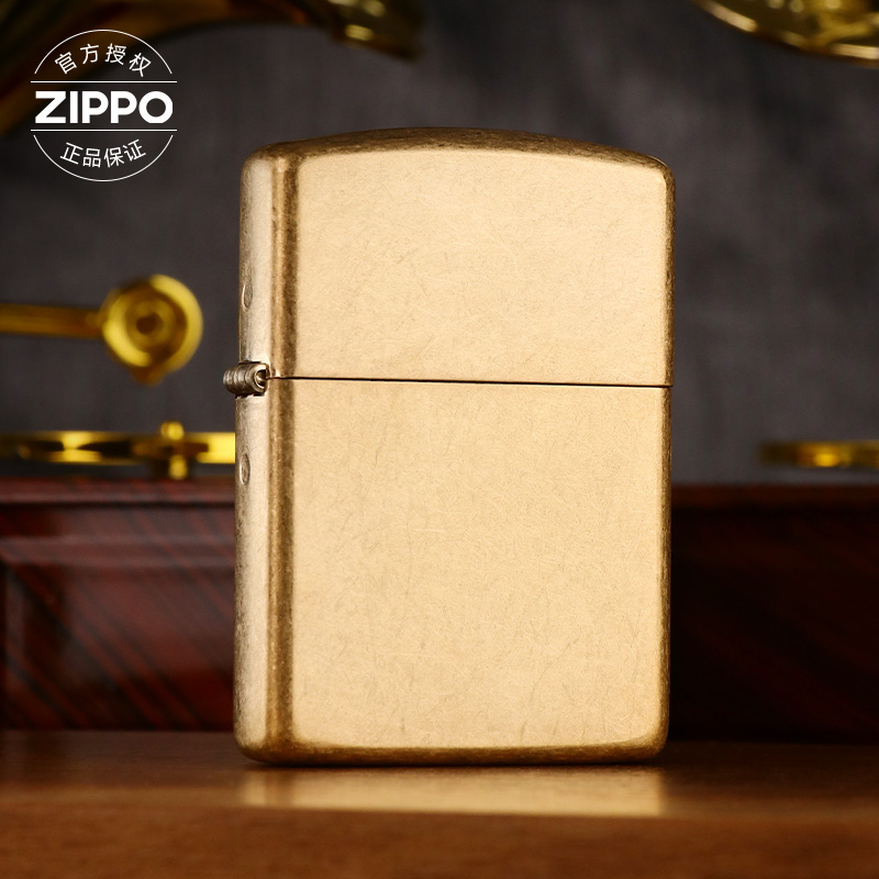 ZIPPO/之宝打火机美版原版黄铜花砂/169镜面礼物盔甲经典TCX1