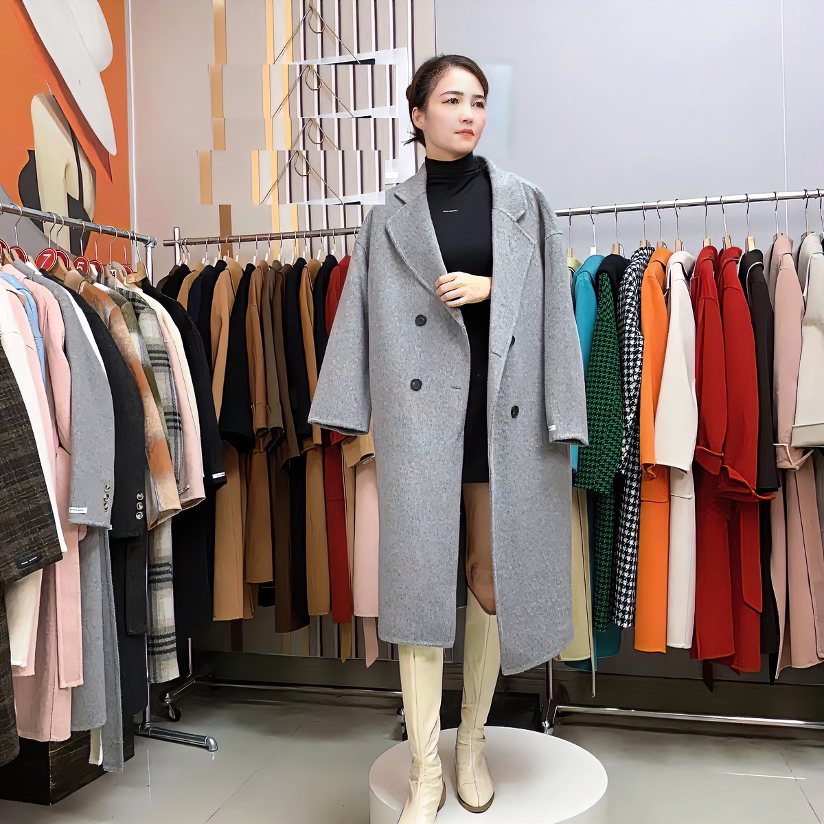 301--399《99》元昆山巴澄高品质长款双面羊毛大衣