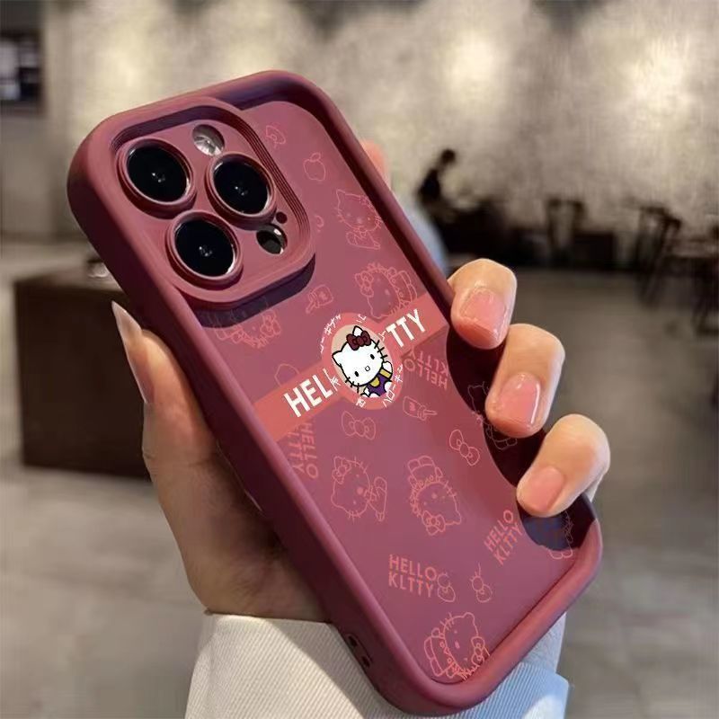 凯蒂猫苹果15手机壳iPhone13/14promax新款12/11软xr/8p全包7卡通