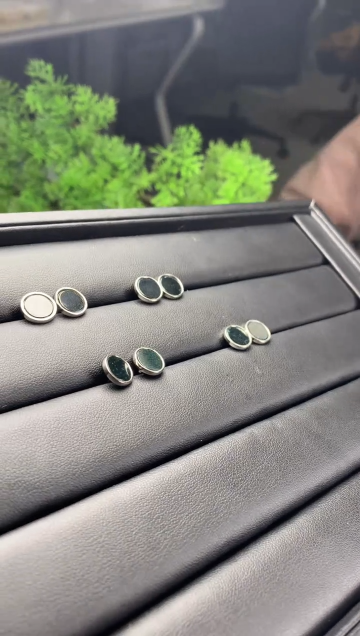 【闪购商品】翡翠耳钉银S925镶嵌XZ-R400耳钉（多样性发货）