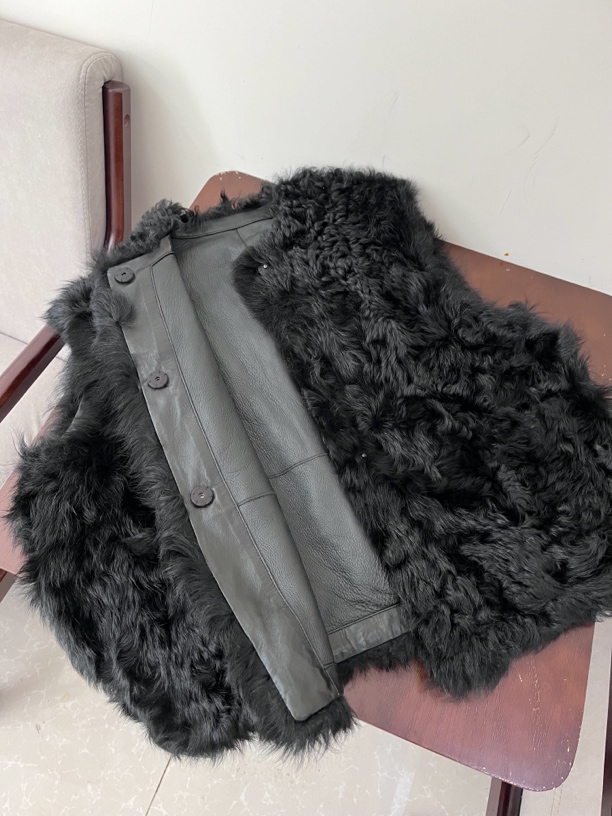 托卡马甲可收边短款马夹外套两面穿