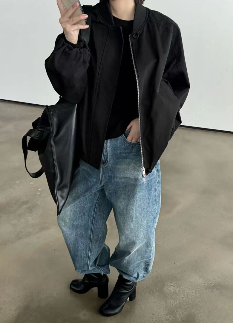 sy韩国女装定制面料棒球服外套592