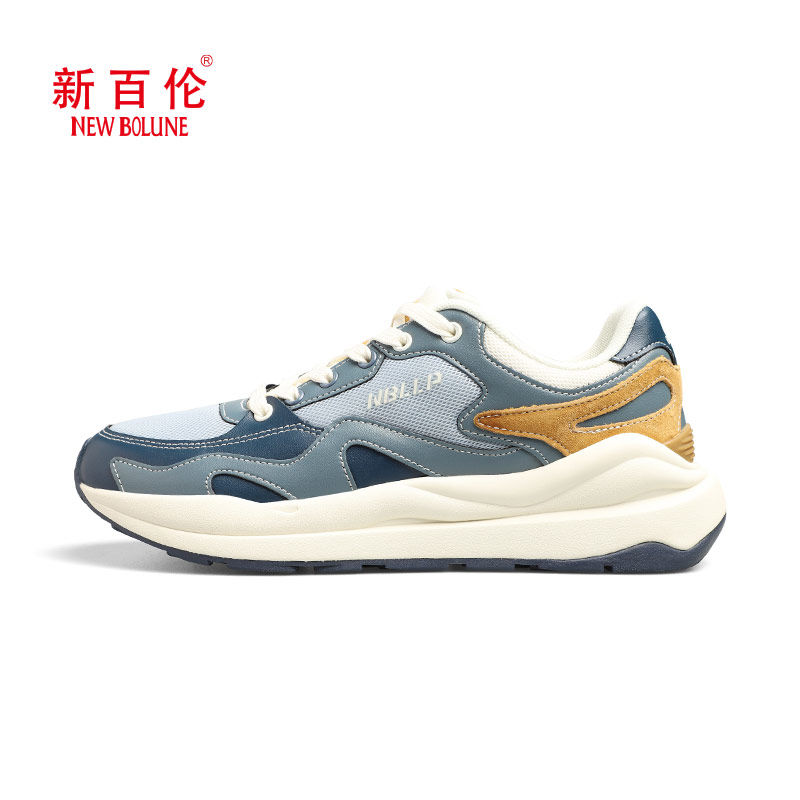 新百伦官方正品秋季拼接透气男女鞋2024小众运动鞋潮流百搭老爹鞋