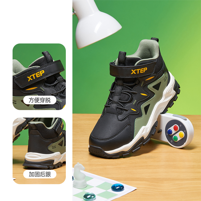 【特步儿童】特步儿童防滑保暖时尚耐磨冬季休闲鞋