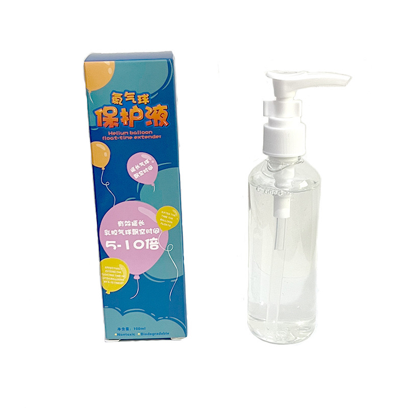 氢气保护液粘透明气球波波球亮片专用工具氦气球飘空气球环保漂浮