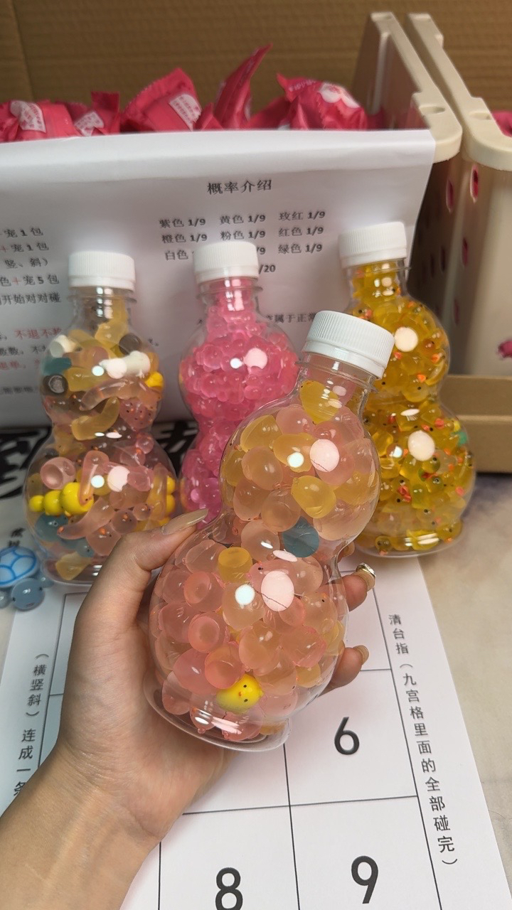 【一大瓶】萌鸡小熊三头鸡歪脖鸡潮玩diy摆件