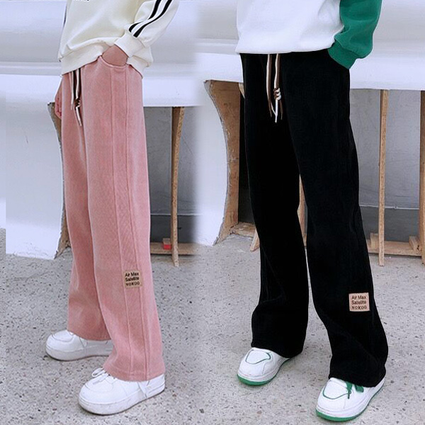 女童休闲裤2025秋季韩版新款阔腿裤中大童女孩洋气学生直筒运动裤