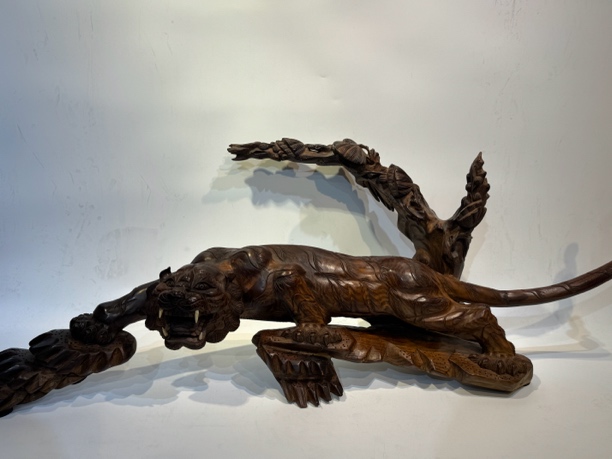 文房木器 文房雅玩（老虎摆件）