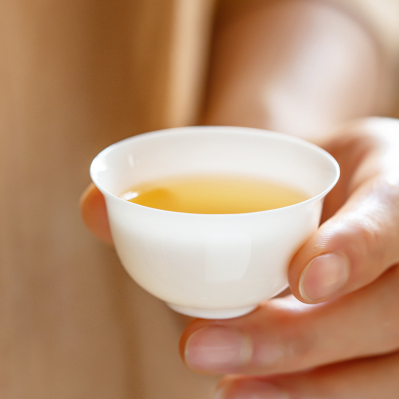 骨瓷薄胎小茶杯陶瓷品茗杯潮州泡茶喝茶杯家用功夫茶具套装