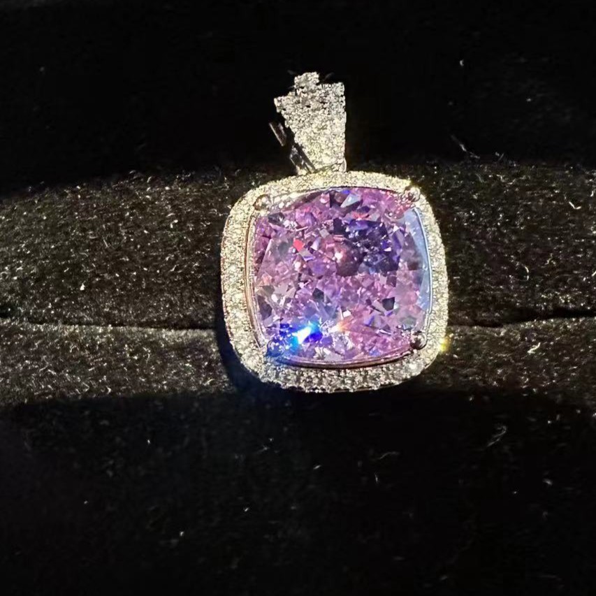 【流光溢彩】澳大利亚阿盖尔紫项链 3CT A38