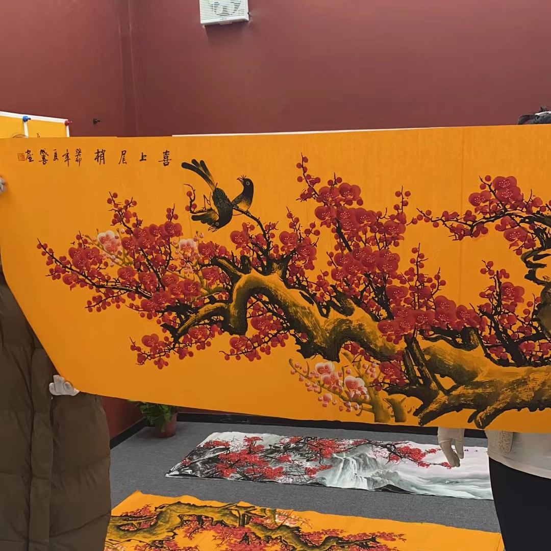 榮寶軒画院朱辉老师书法《花鸟》作品