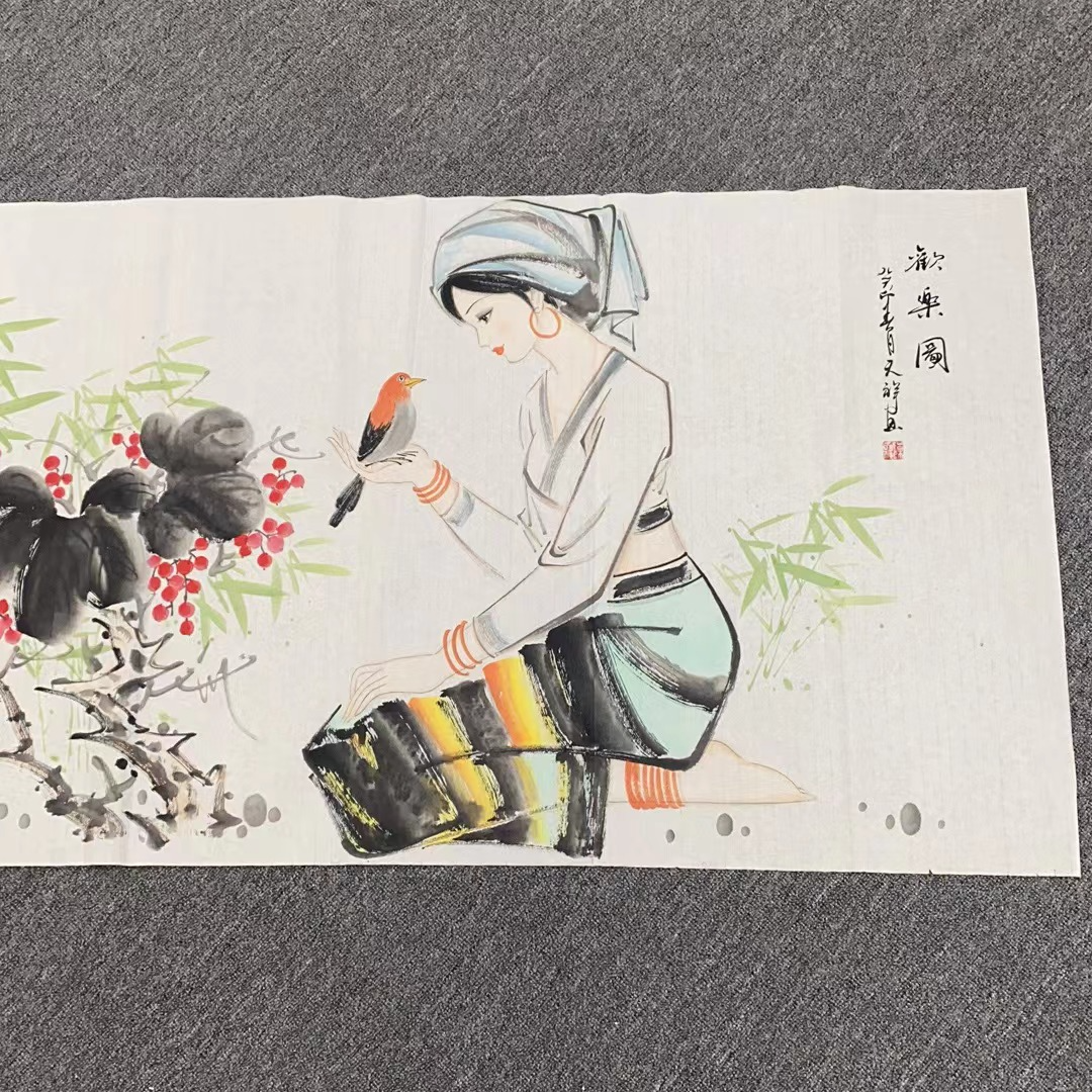 榮寶軒画院朱辉老师书法《花鸟》作品