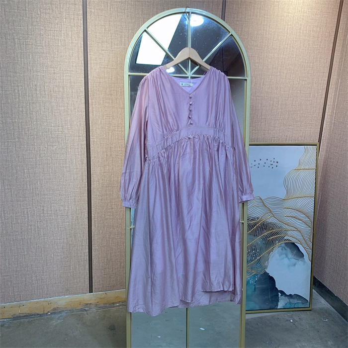 Z151紫色孕妇连衣裙L100-130XL140