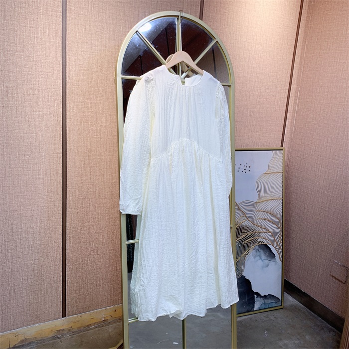 JJ520杏色孕妇裙子  90-120