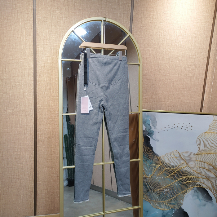 HN8孕妇灰色加绒裤子L90-130