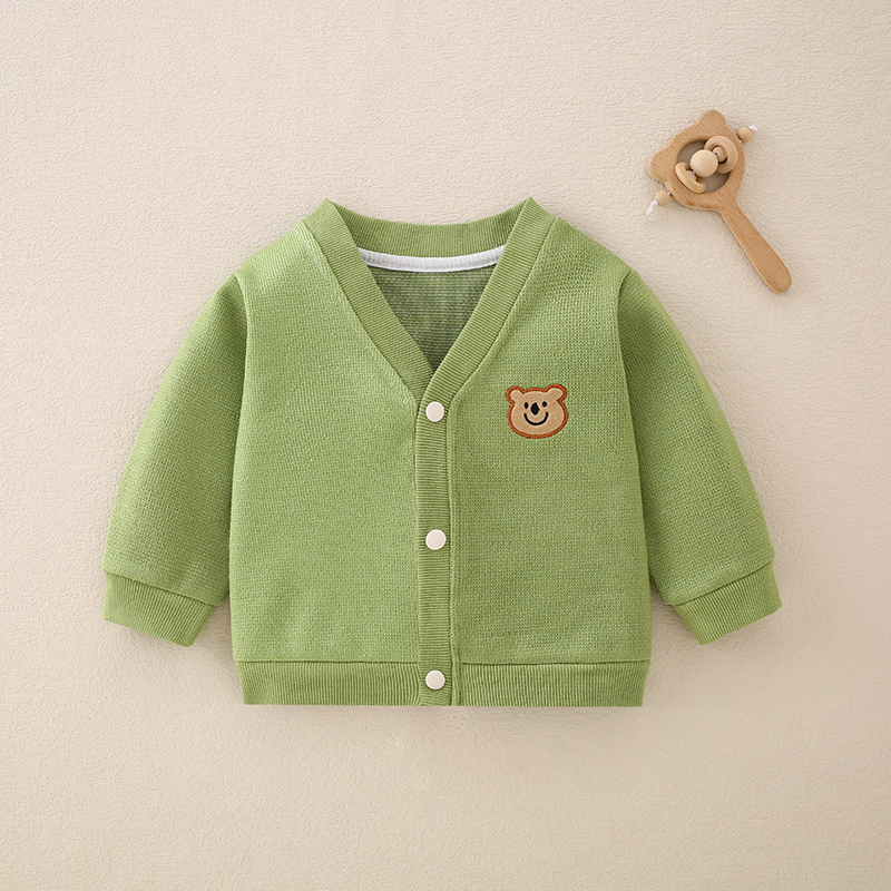 春秋款婴儿针织开衫衣服春装男童幼儿外套1岁儿童女宝宝小童上衣