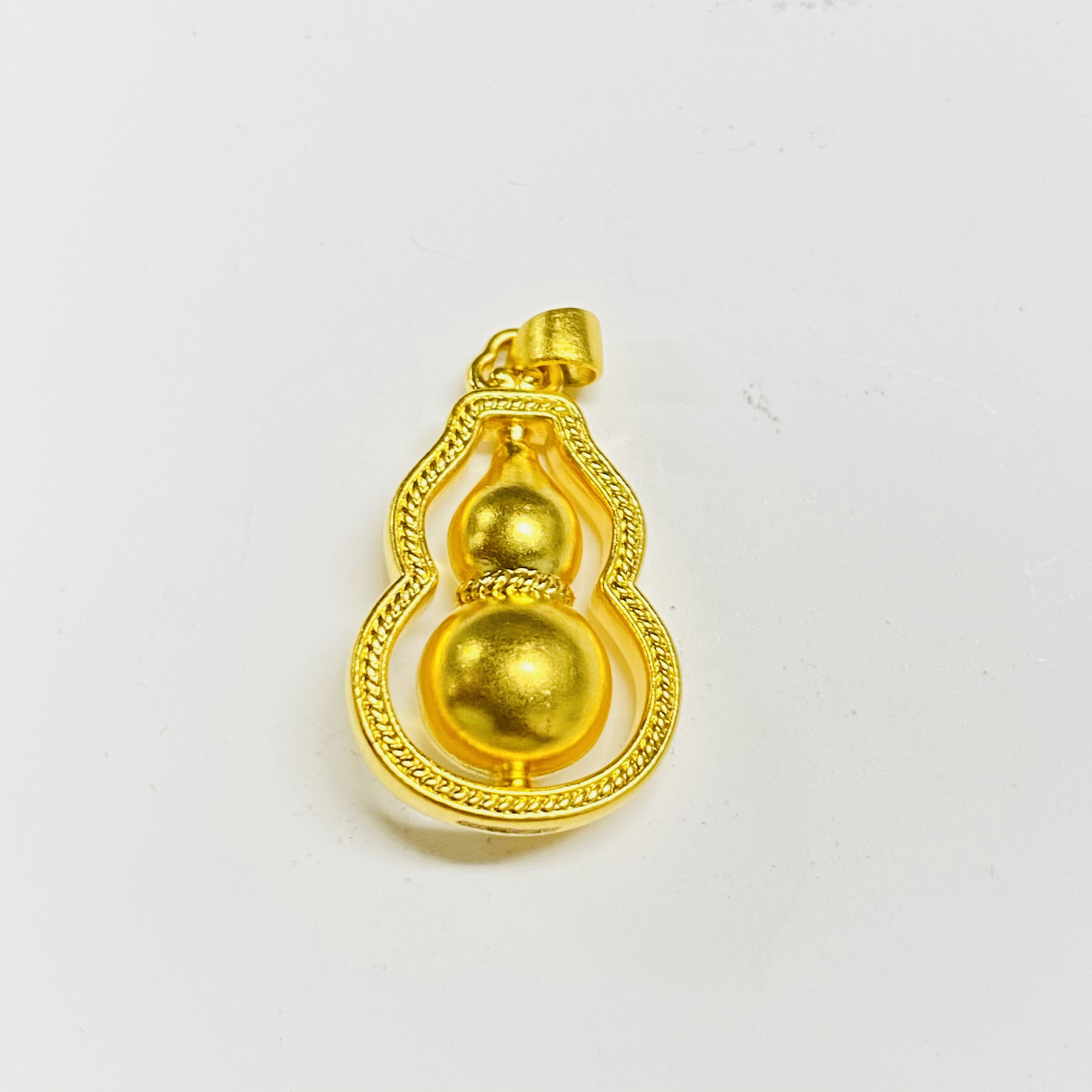 足金饰品/双层葫芦吊坠/1.84/1B5C0727/k
