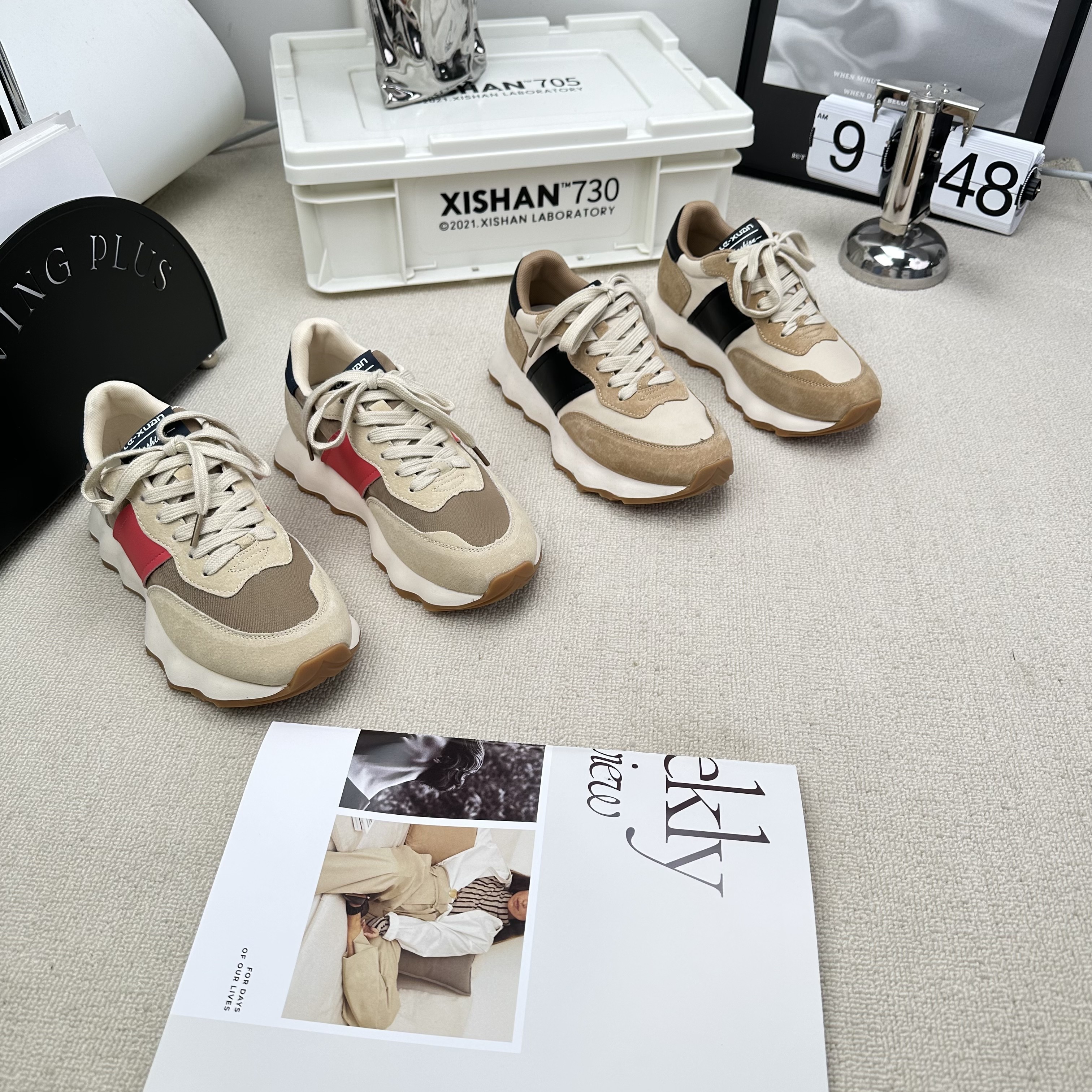 厚底鞋增高防滑休闲鞋2024秋季拼色显瘦阿甘鞋软底小蛮腰 2109-2