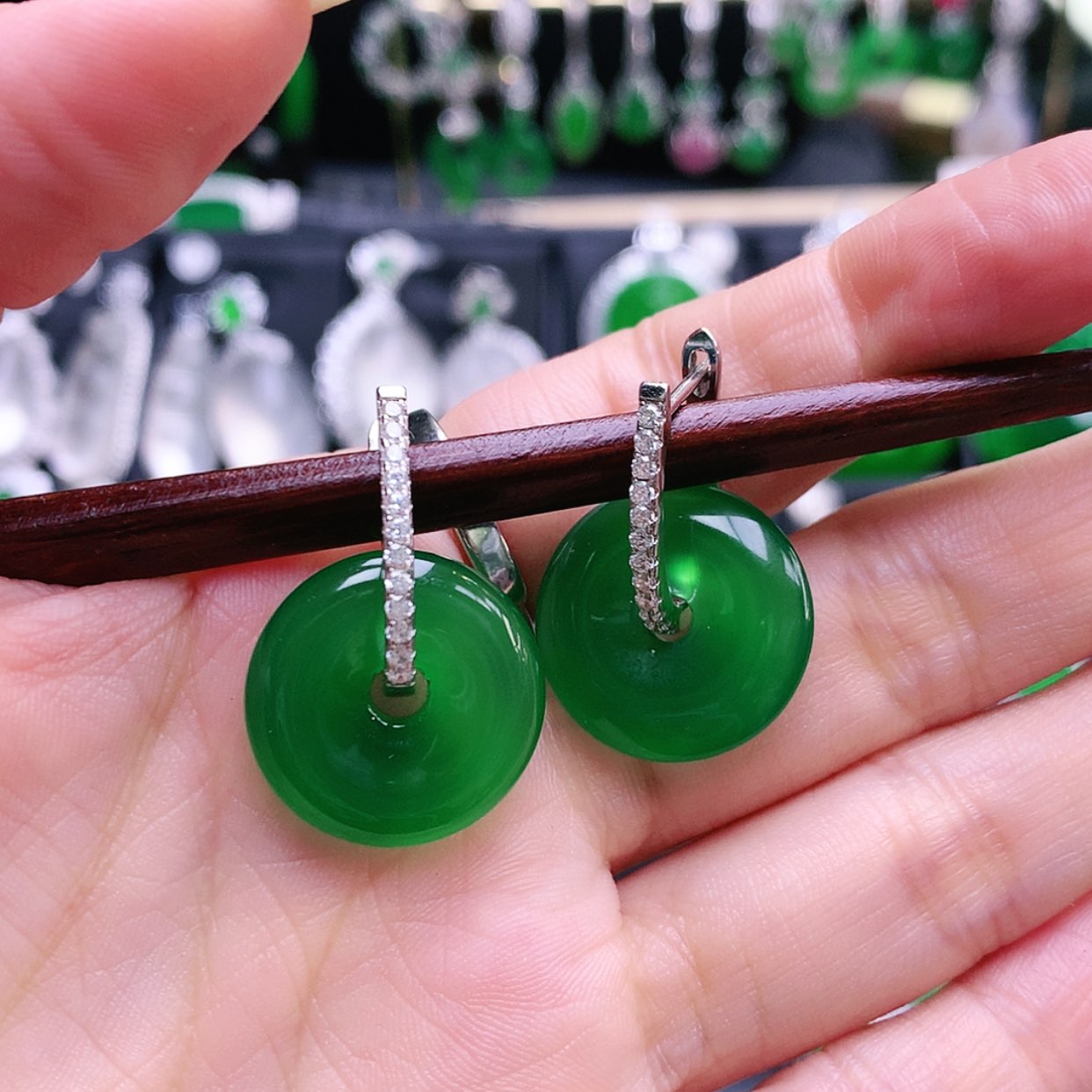 【闪购商品】玛瑙/玉髓耳环银S925镶嵌