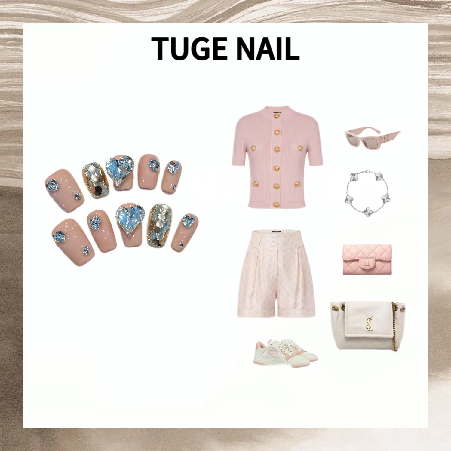 TugeNail“邮寄心动” 华子手工美甲 非品质问题 NO退NO换 1166清仓