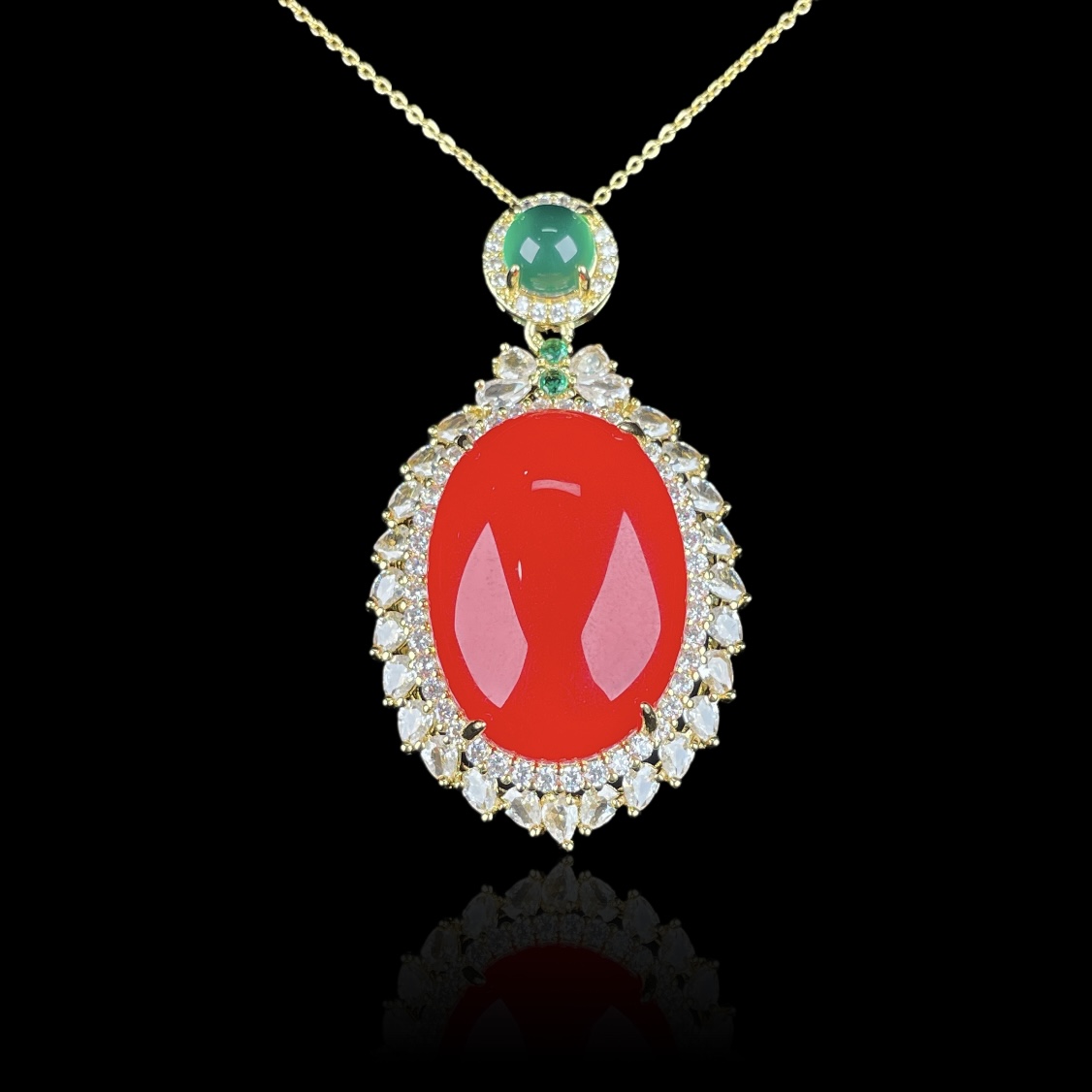 【蛋面DMH99-1】天然正品百搭吊坠天然玉髓万事顺髓【赠链】991