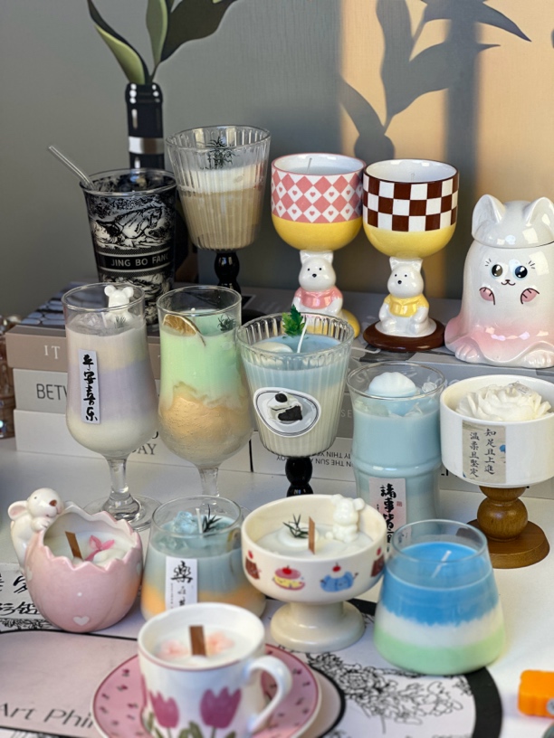 （连拆三单）重工香薰蜡烛diy大蜡烛