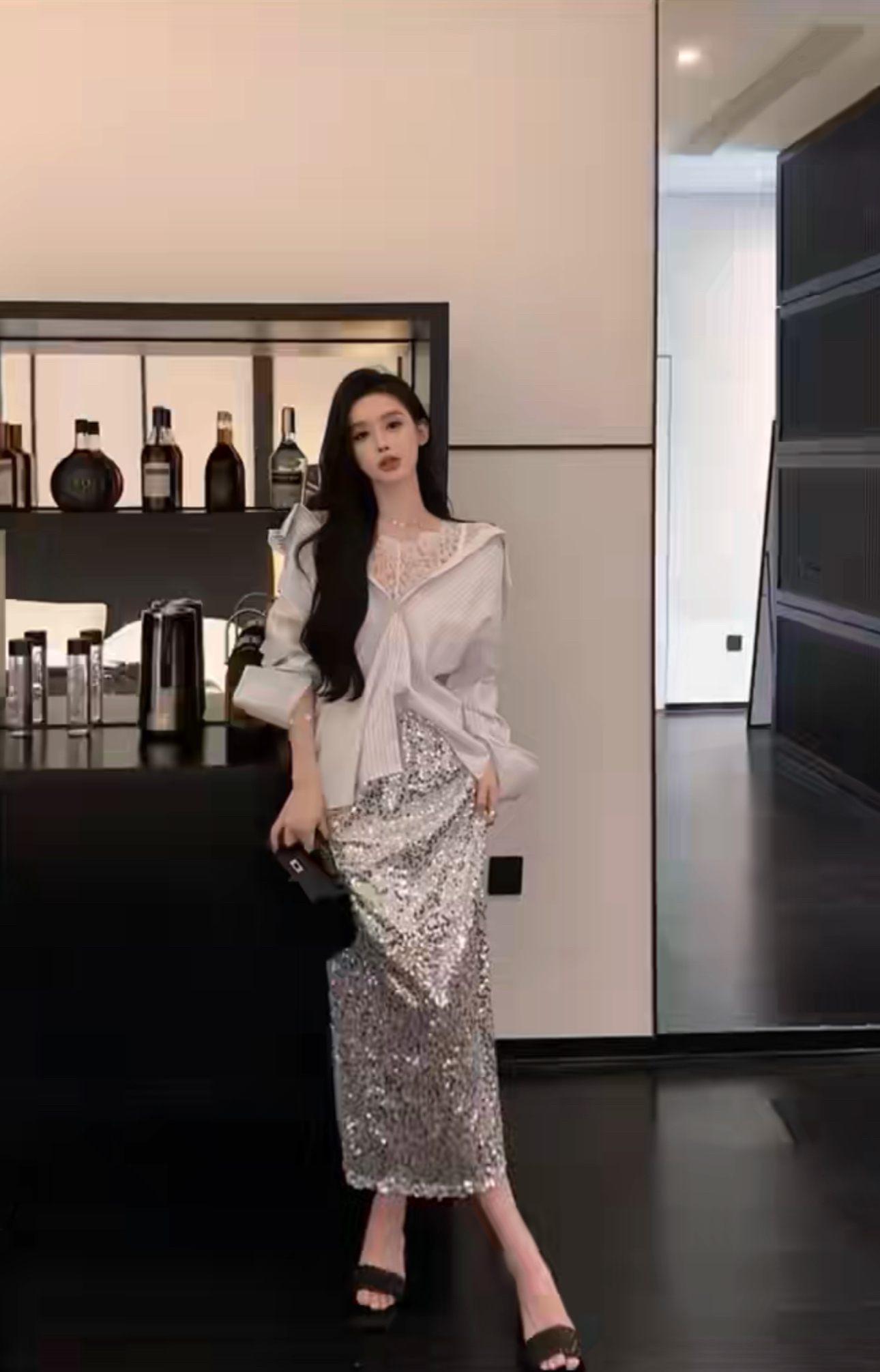 学院风减龄显瘦高级套装连衣裙孤品事妈公主病绕道