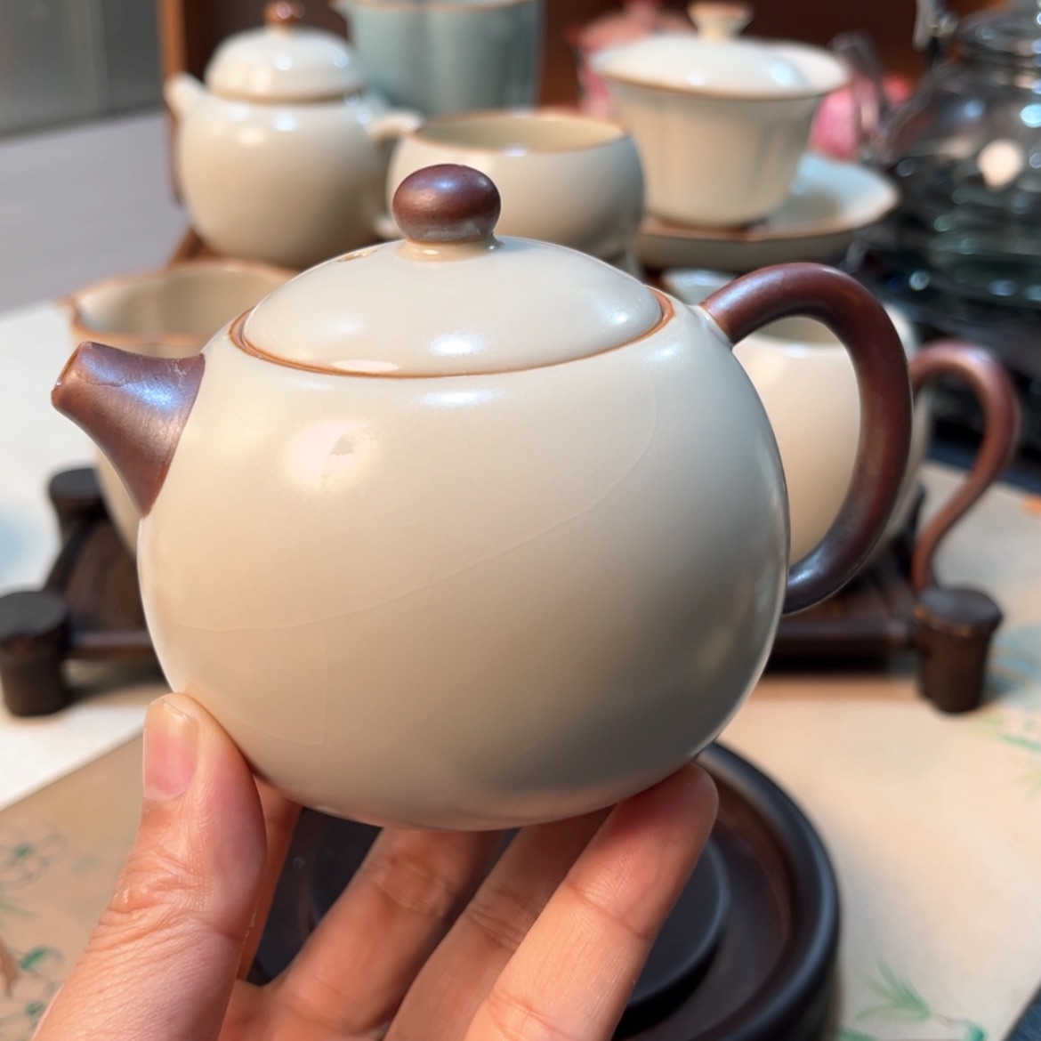【闪购商品】陶瓷汝瓷西施壶230毫升
