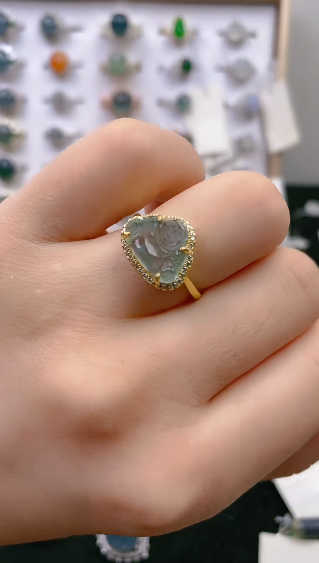 【闪购商品】翡翠戒指银S925镶嵌11111111111