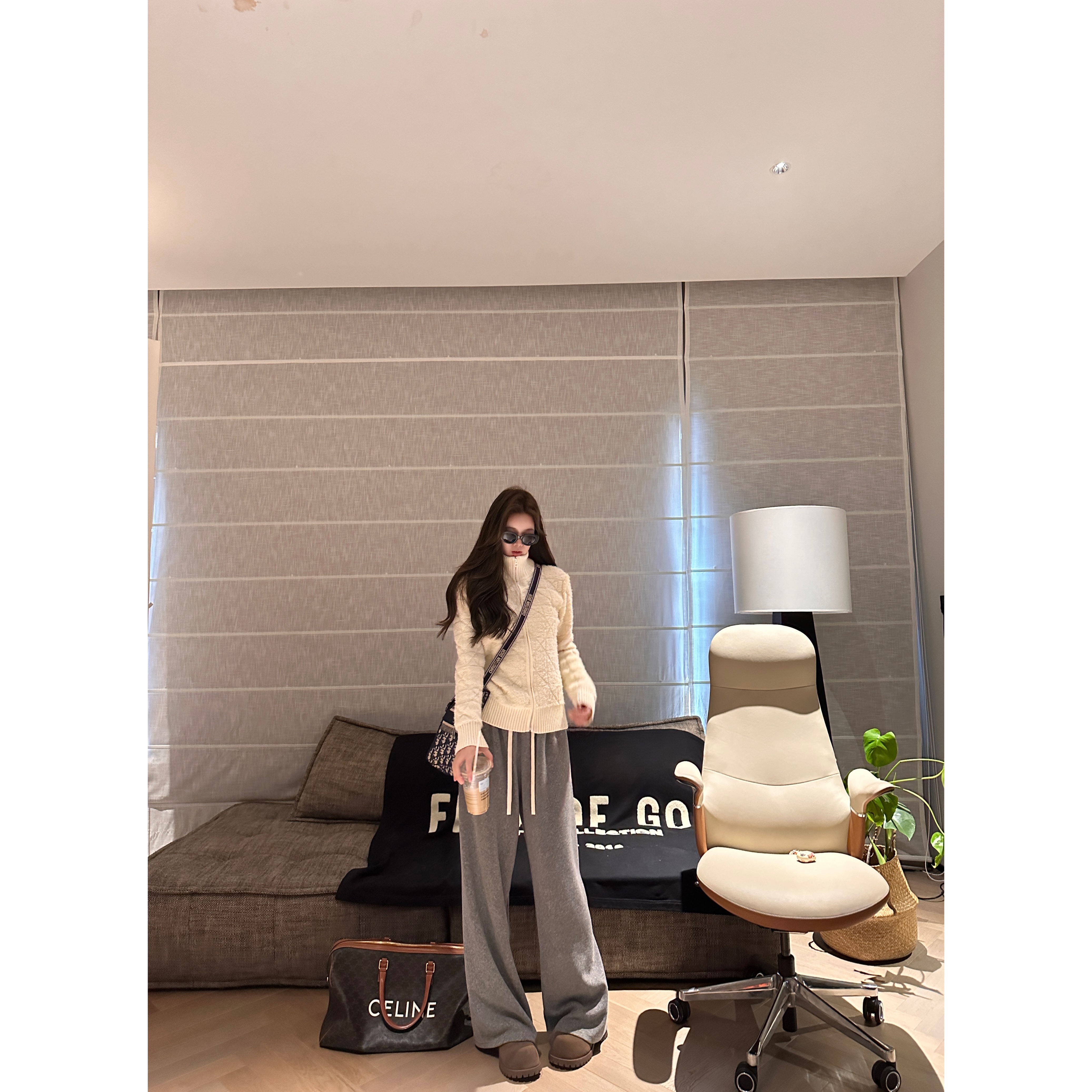 【初雪降临】毛外套 休闲百搭 （小号）