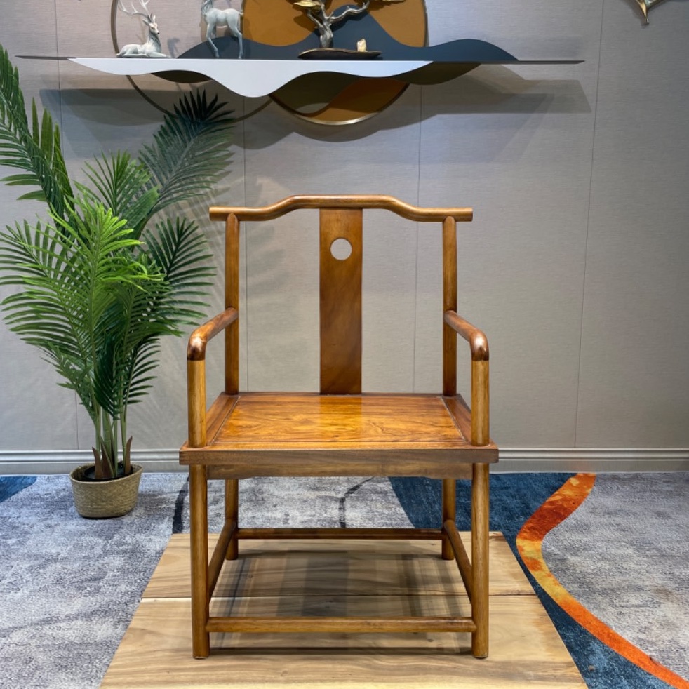 工厂直销包邮拍一发二【梧栖主椅】进口南美胡桃木 新中式