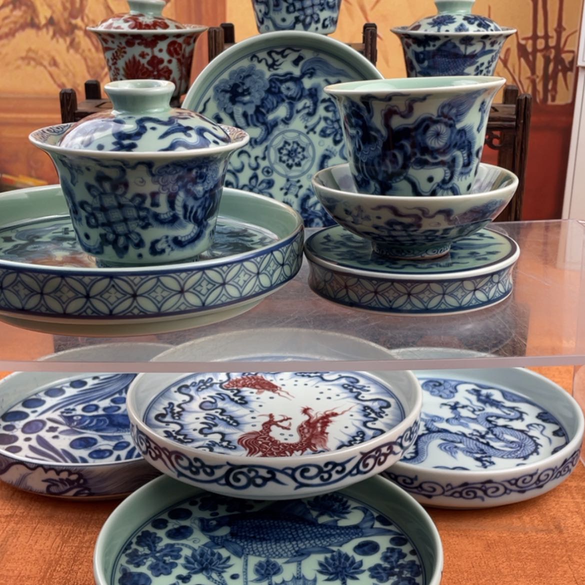 【闪购商品】陶瓷杯狮子5件套