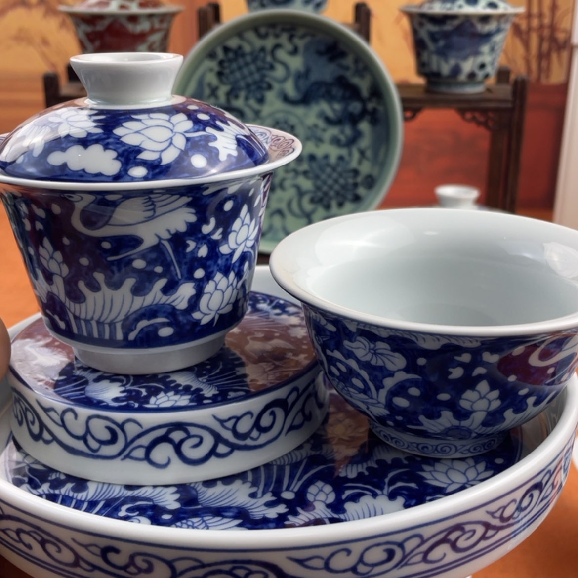 【闪购商品】陶瓷杯一路连科4件套