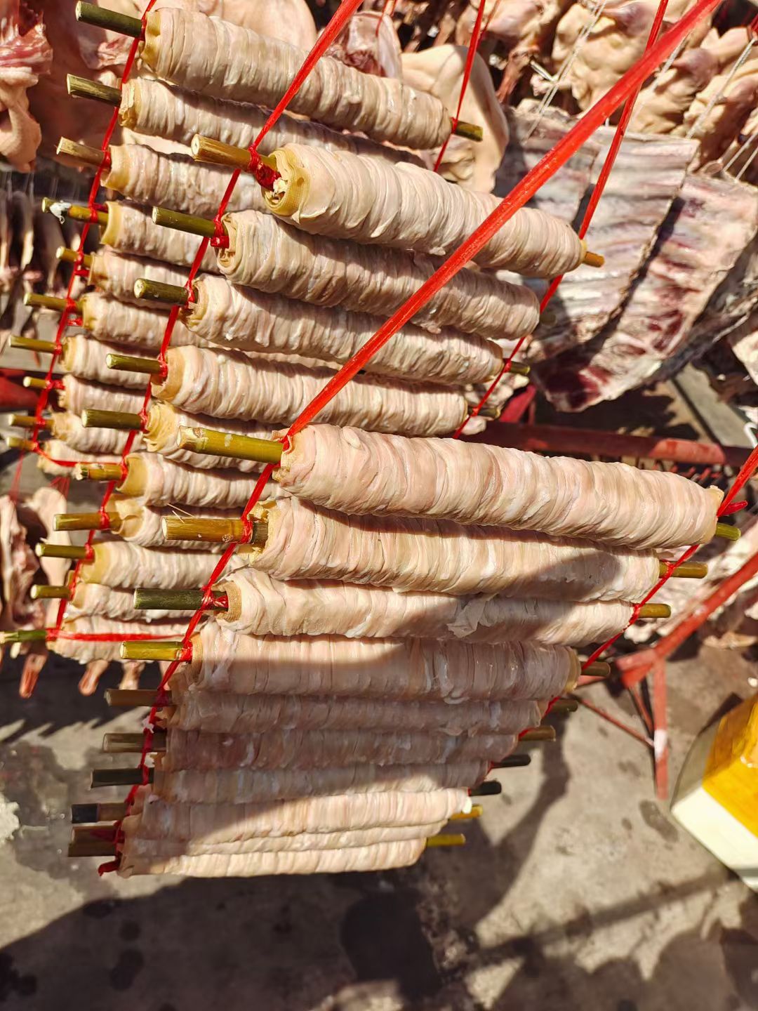 农村手工鹅卷肠 鹅肠卷子鹅肠卷 辣卷子鹅肠千张卷子鹅肠辣卷子