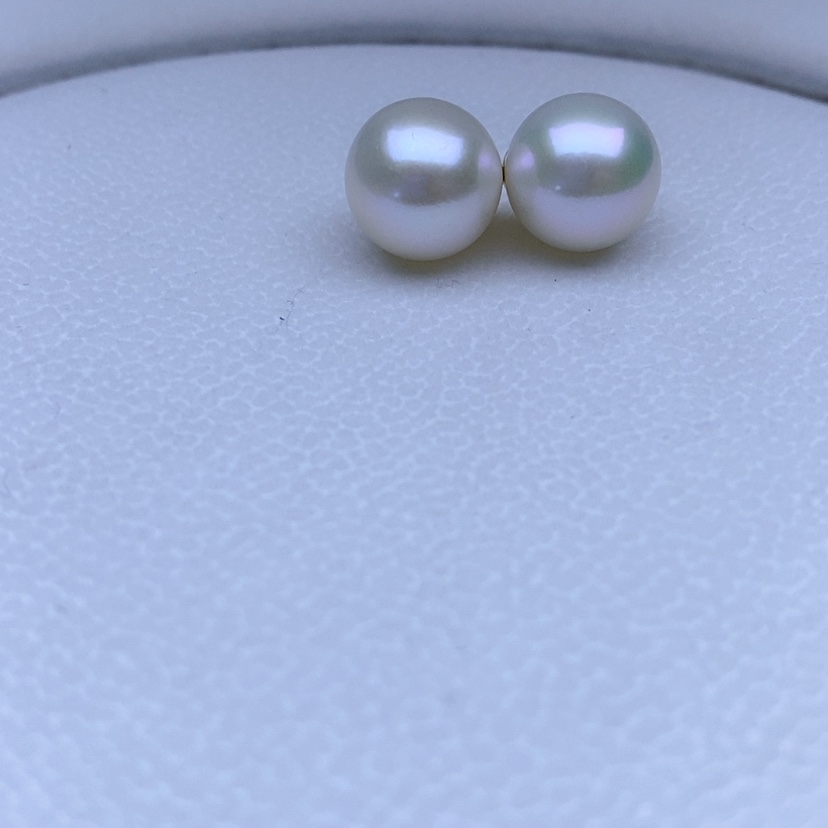 【闪购商品】淡水珍珠耳饰银S925镶嵌12mm