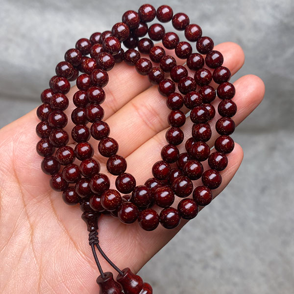 泥料爆星06MM108颗手串印度小叶紫檀好物文玩手链男文玩好物手工