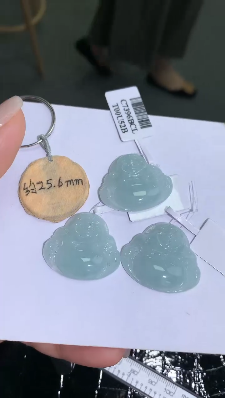 【闪购商品】定制翡翠未镶嵌佛公多样性发货发其一-18k