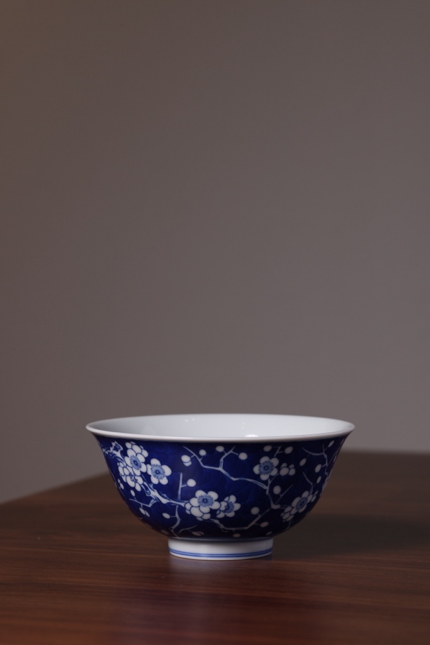 雲澈堂青花留白冰梅宫碗