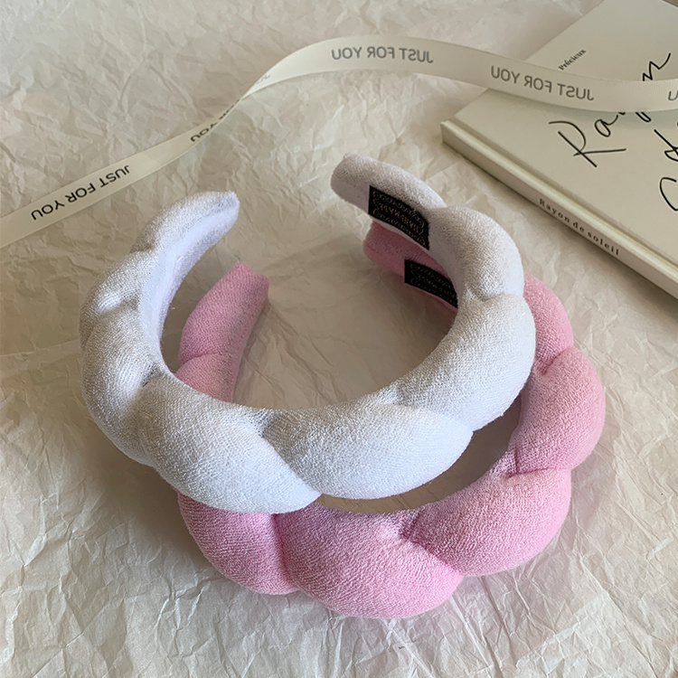新款高颅顶洗脸化妆海绵云朵压发头箍个性头饰