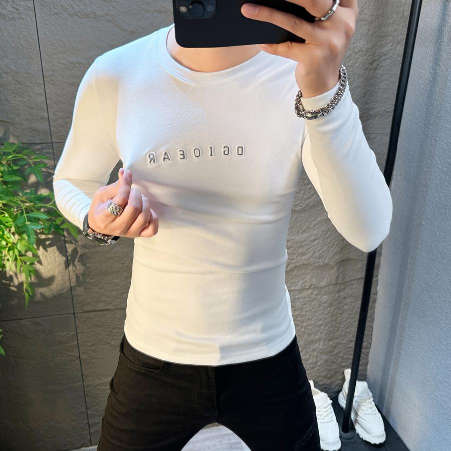 男士德绒打底衫秋冬保暖内搭高端时尚百搭潮流修身半高领长袖T恤