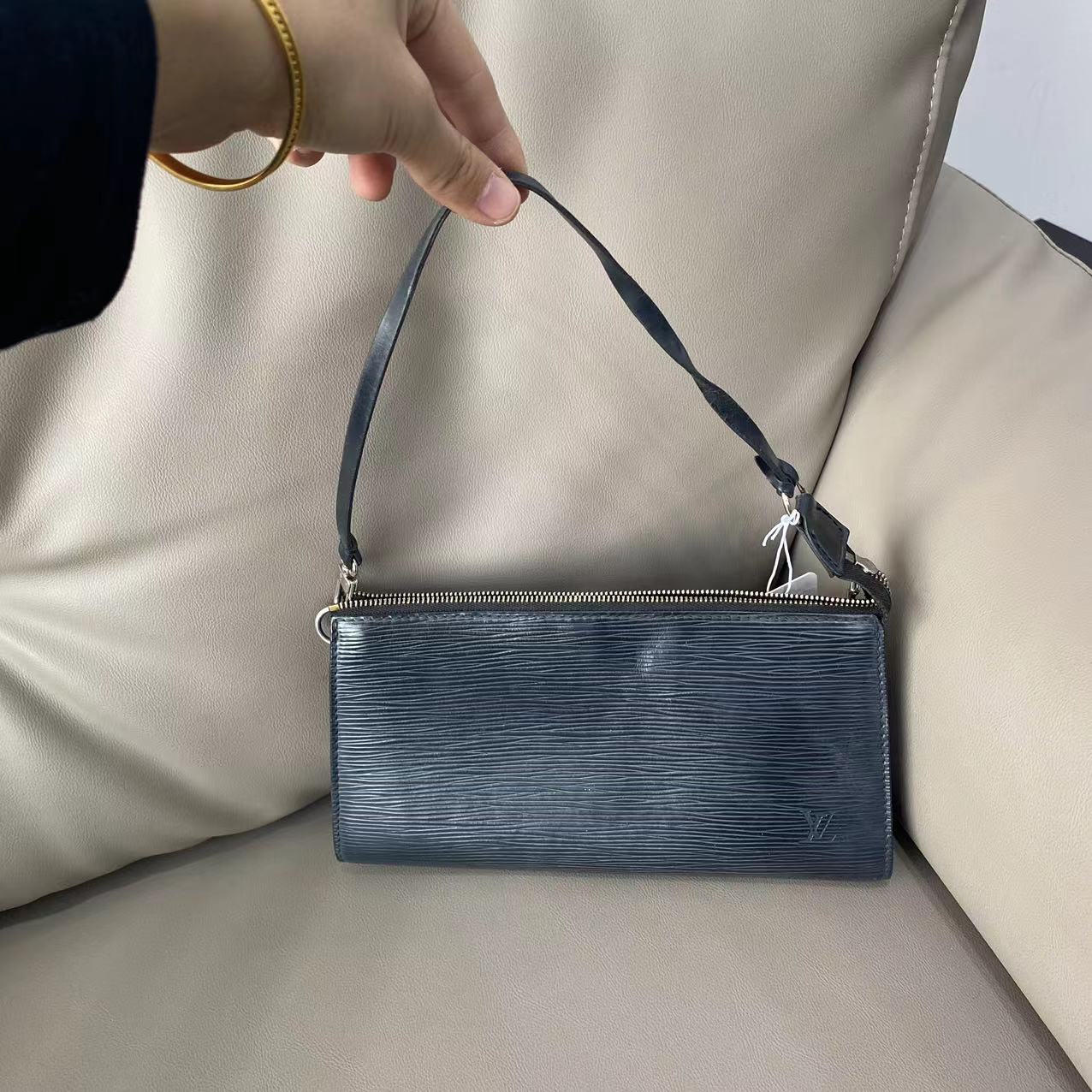 95新 LouisVuitton/路易威登 大有/LV 水波纹麻将单间包/77517